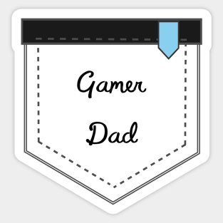 Gamer dad pocket design Sticker